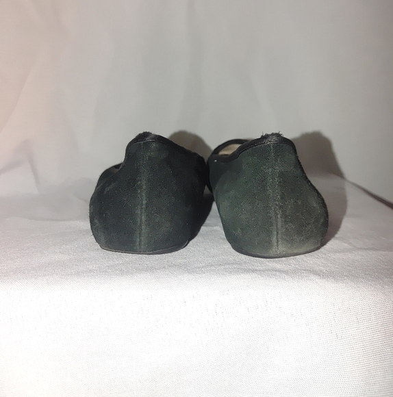 UGG Australia Alloway Black Slip On Flats Size 7 Slipper Monogram Toe Detail - Picture 3 of 11